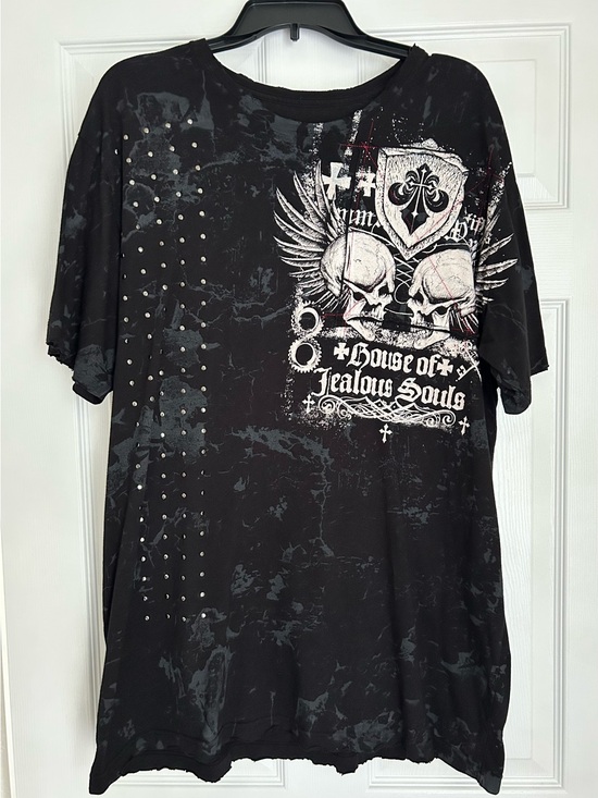Affliction Other - Affliction Black Graphic Men’s Studded T-Shirt house of jealous souls 2xl